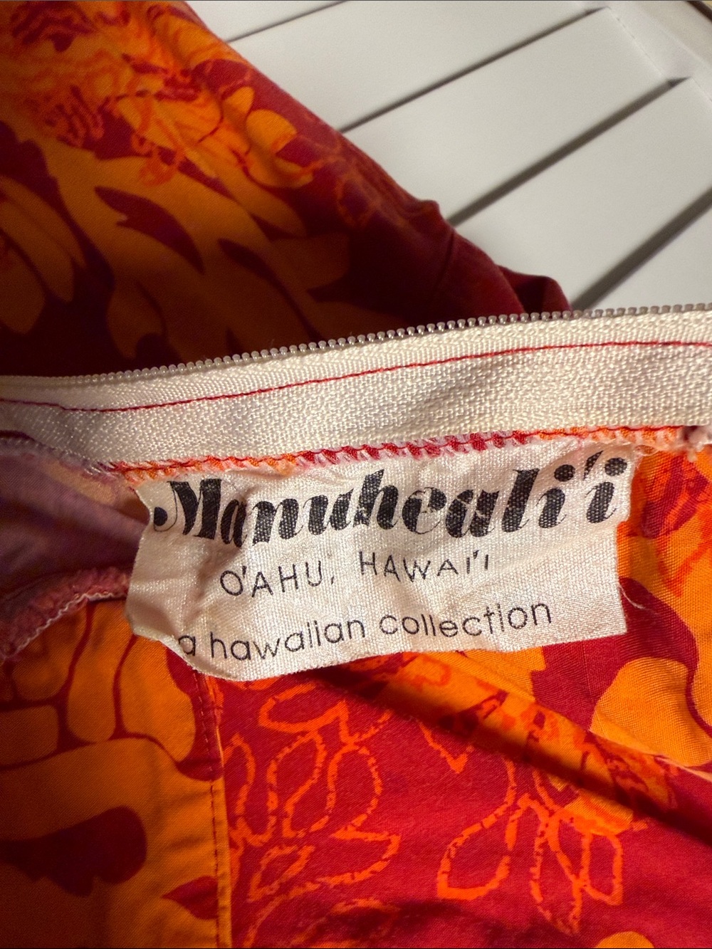 Manuhealii Red & Orange Floral Slip Dress. Pls see pics/description. - Picture 5 of 8